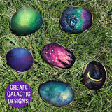 Galaxy Paint Your Own Rock Art by Horizon Group USA, Black WoodArtSupply