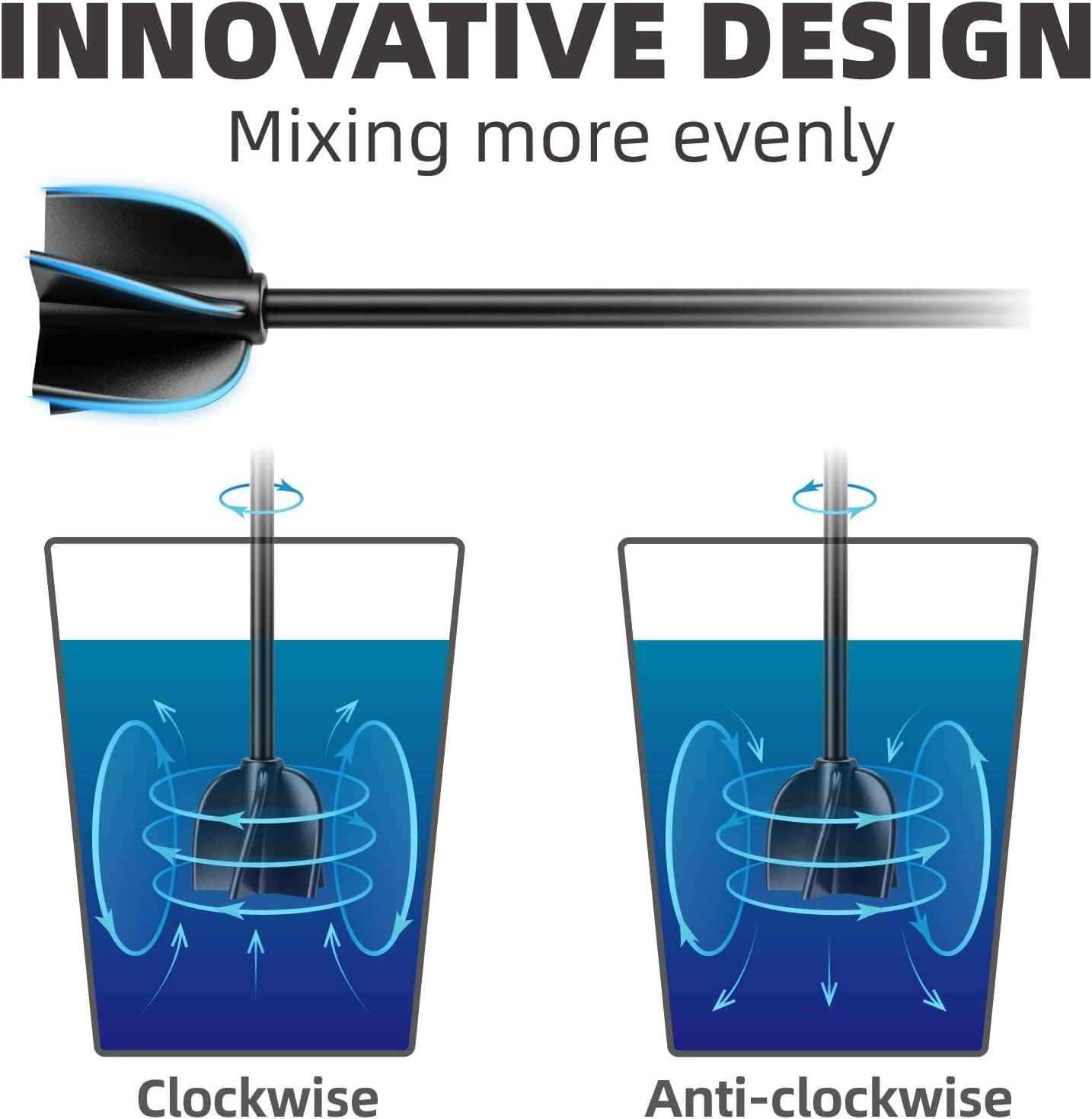 Premium Resin Mixer, Handheld Battery Epoxy Mixer for Saving Your Wrist, Epoxy Resin Mixer Pro, Resin Stirrer for Resin, Resin Molds, Silicone Molds WoodArtSupply