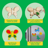 Wooden Magnets, Spring Arts & Crafts for Boys and Girls Ages 4+, Childrens Painting Craft Activities Kit WoodArtSupply