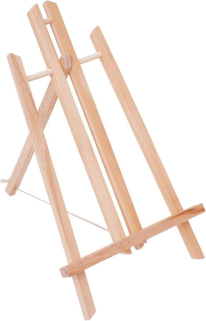 26 Pack 9 Inch Wood Easels, Easel Stand for Painting Canvases, Art
