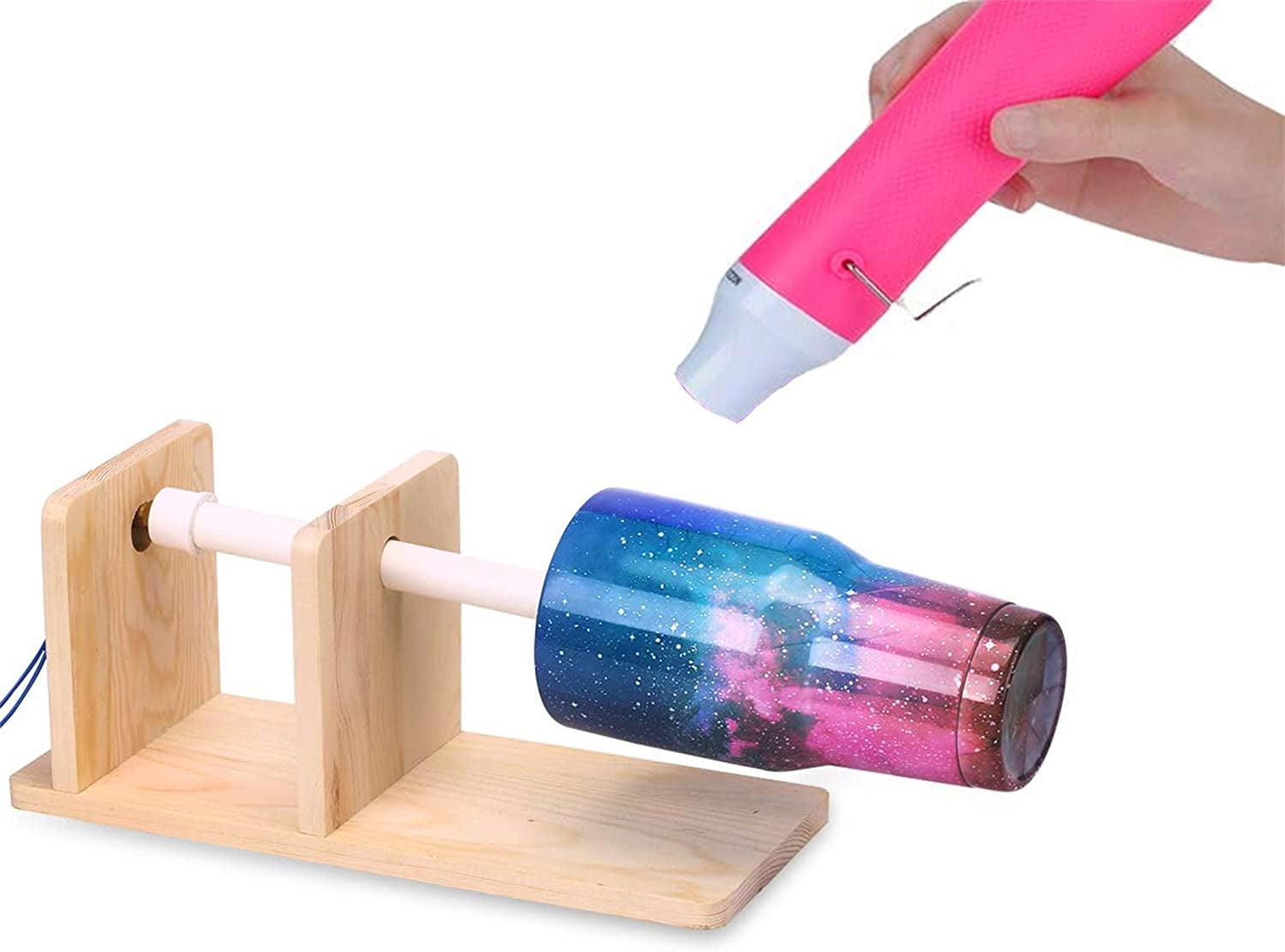 Bubble Removing Tool for Epoxy Resin and Acrylic Art, DIY Glitter Tumblers, Specially-Designed Heat Gun for Making Acrylic Resin Travel Mugs Tumblers to Remove Air Bubbles (Pink) - WoodArtSupply