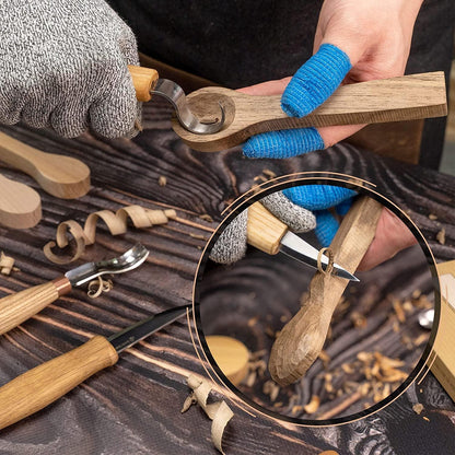 Wood Carving Spoon Blank Unfinished Wood Carving Spoon Carving Kit Wooden Blank Spoon - WoodArtSupply