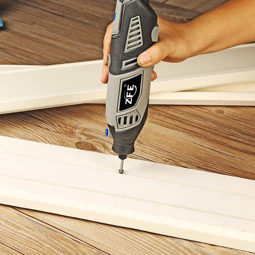 Diamond Burr Bits Drill Kit for Rotary Tool Metal Woodworking Router Grinding Engraving Carving- 1/8"(3Mm) Shank Pack of 90Pcs/ 3 Sets WoodArtSupply