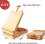 Premium Sketchbox Desktop Art Easel, Tabletop, Wooden for Painting, Student, Artist, Beginner WoodArtSupply