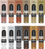 Metallic Alcohol Ink Set - 24 Metal Color Alcohol-Based Ink, Shimmer Mixatives Epoxy Resin Paint Colour Dye Great for Resin Petri Dish, Yupo, WoodArtSupply