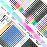 73 Drawing Set Sketching Kit,Pro Art Sketch Supplies with Sketchbook,Tutorial,Graphite,Colored WoodArtSupply