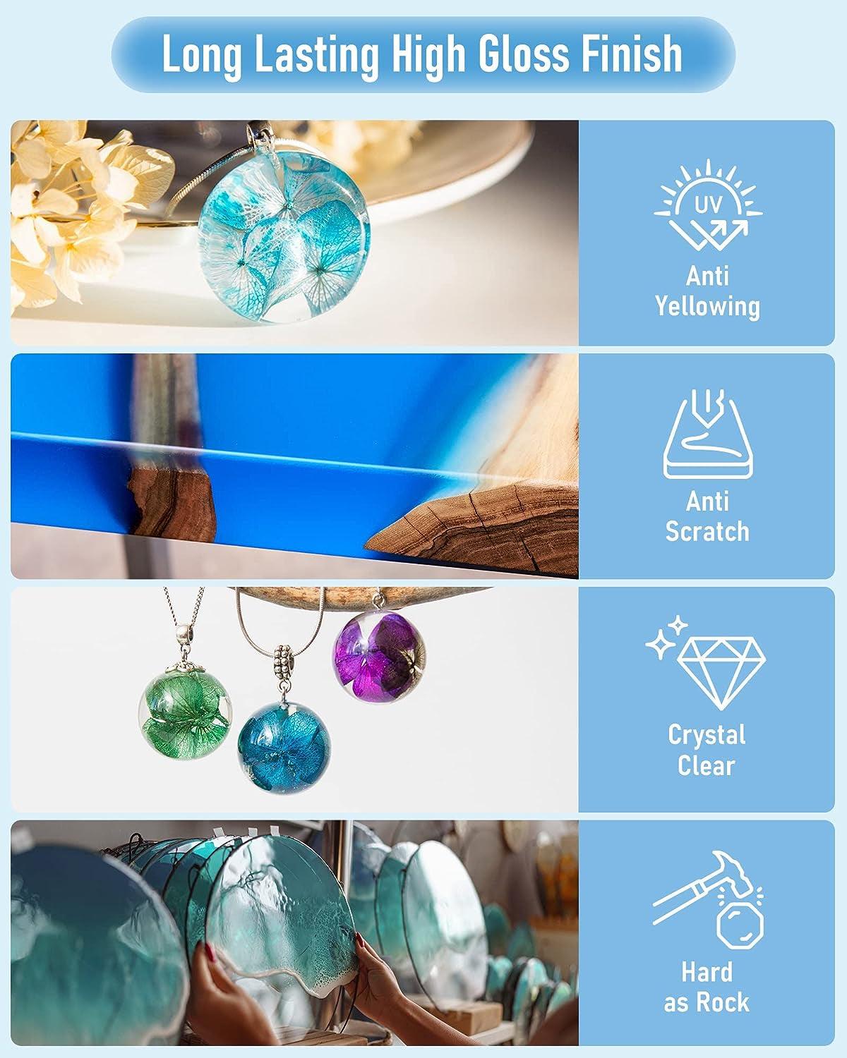 Nicpro 1.5 Gallon Epoxy Resin, High-Capacity Clear Resin Kit for Table Top, Jewelry, Molds, No Bubbles Casting Coating Art Resin Kit for Beginner, WoodArtSupply