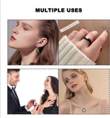 Resin Ring Molds Silicone, Silicone for Epoxy Resin, 14 Sizes with round and Rhombic Faces Making Rings, Earrings, Pendants, Crafts Christmas Gifts WoodArtSupply