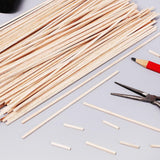 Balsa Wood Sticks 1/8 X 1/8 X 12 Inch Hardwood Square Dowels Unfinished Wooden Strips (60 Pieces) WoodArtSupply