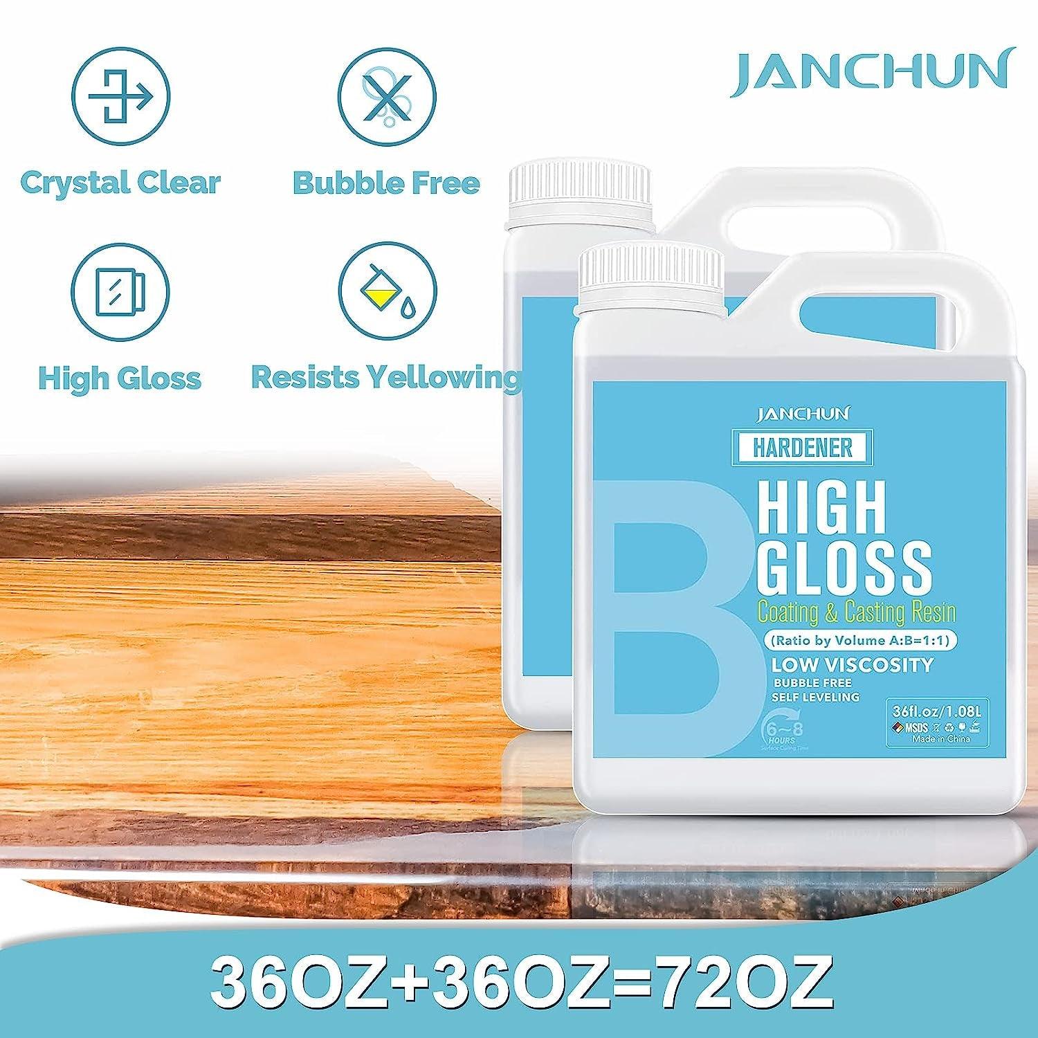 Epoxy Resin Crystal Clear 8 oz Kit. for Super Gloss Coating and Tabletops