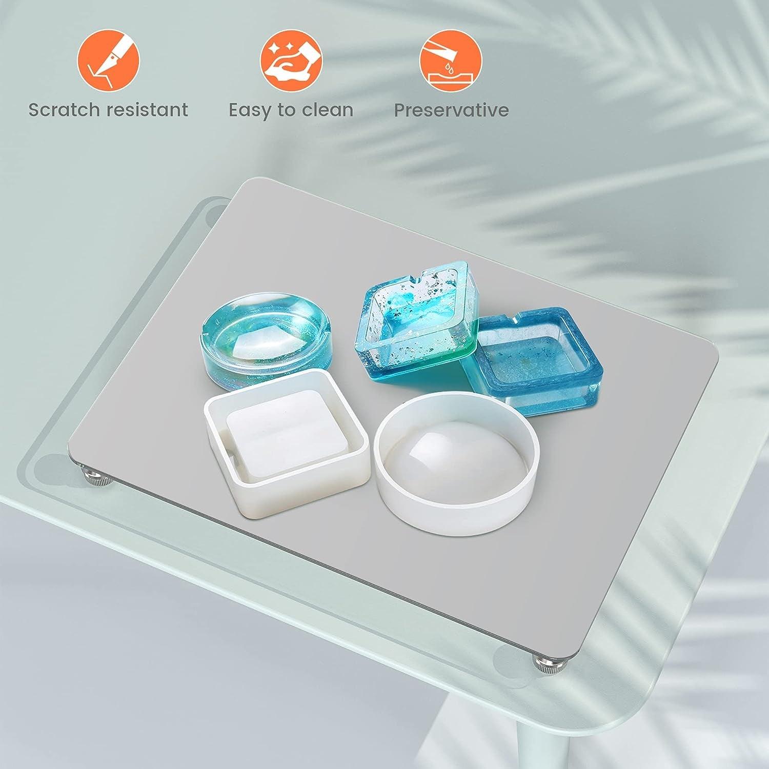 Glass Leveling Board for Resin, 16''X 12'' Adjustable Precision Leveling Table for Resinate, Leveling Epoxy Resin Accessories, Multipurpose Resin WoodArtSupply