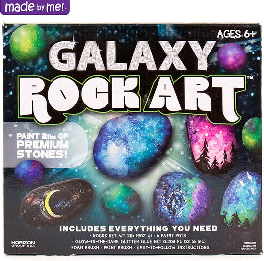 Galaxy Paint Your Own Rock Art by Horizon Group USA, Black - WoodArtSupply