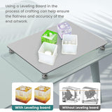 Glass Leveling Board for Resin, 16''X 12'' Adjustable Precision Leveling Table for Resinate, Leveling Epoxy Resin Accessories, Multipurpose Resin WoodArtSupply
