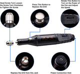 Electric Micro Engraver Pen Mini DIY Engraving Tool Kit for Metal Glass Ceramic Plastic Wood Jewelry 1 Scriber Etcher 30 Bits 6 Polishing Head 3 Wool WoodArtSupply