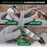 Whittling Kit for Beginners Includes 8-Basswood Wood Carving Blocks Set, 3Pcs Whittling Knife - Wood Carving Kit with Tools and Carving Knifes for WoodArtSupply