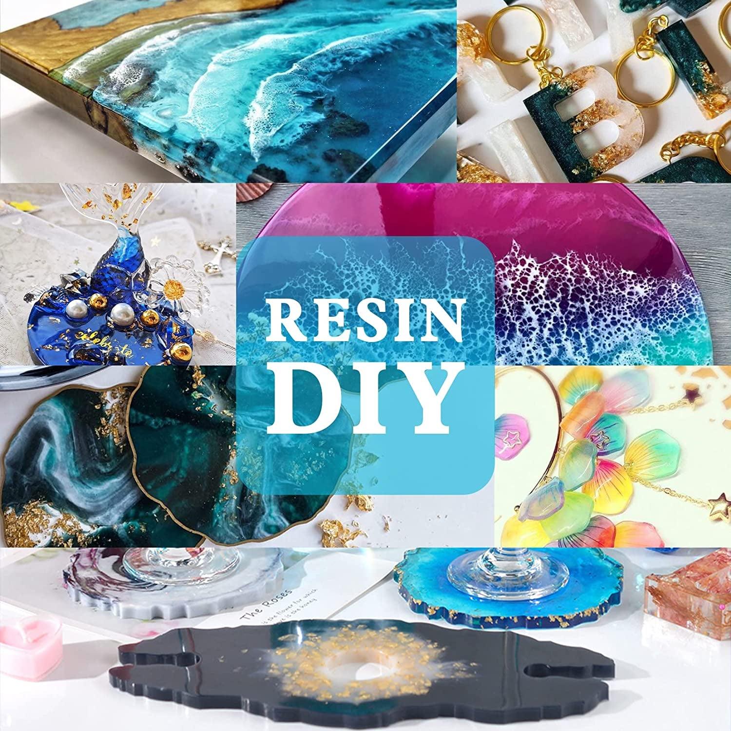 DecorRom Epoxy Resin Pigment - 15 Color Liquid Epoxy Resin Dye - Highly Concentrated Epoxy Resin Colorant for Resin Color Art, DIY Jewelry Making