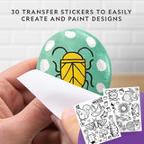 NATIONAL GEOGRAPHIC Rock Painting Kit - Arts and Crafts Kit for Kids, Paint & Decorate 15 River Rocks WoodArtSupply