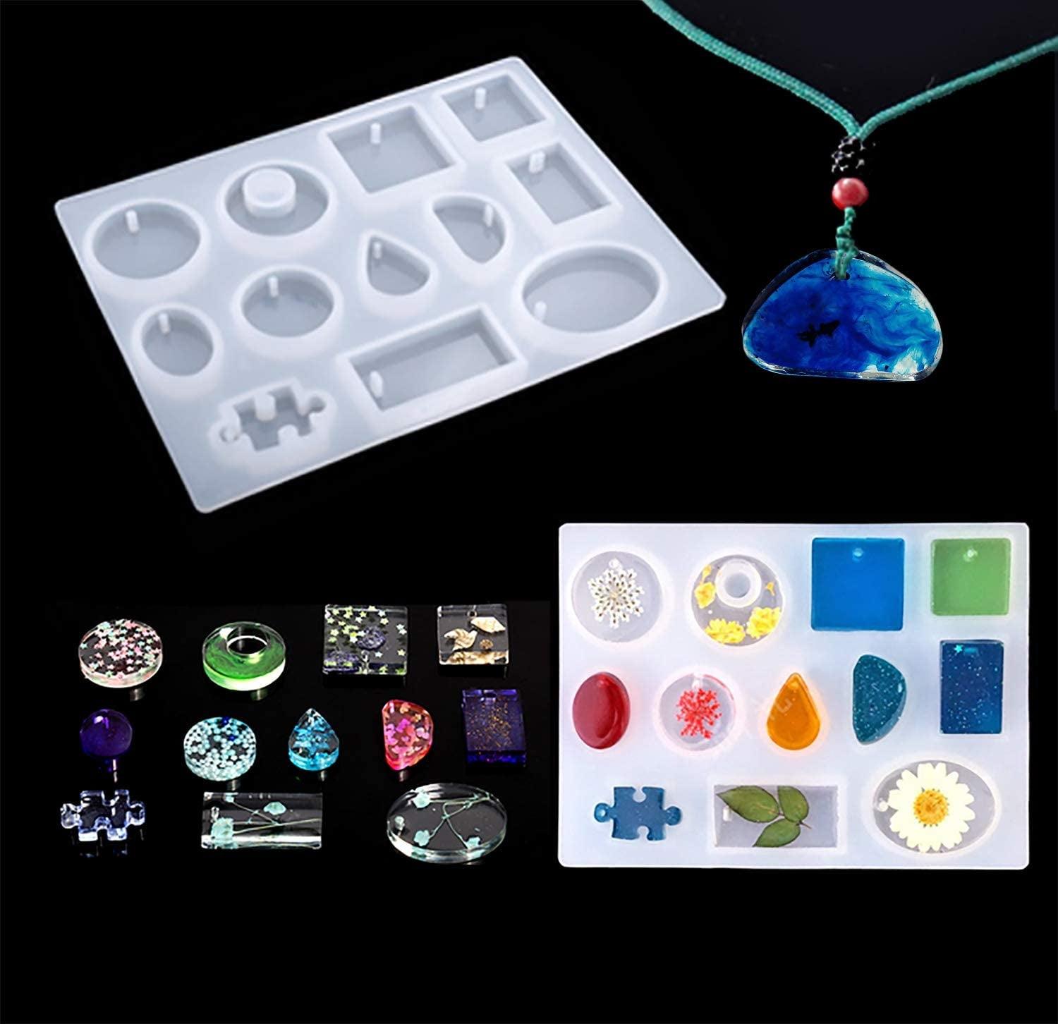 Jewelry Silicone Resin Molds Kit - 160Pcs Earring Epoxy Resin Molds for Epoxy Resin, Molds WoodArtSupply