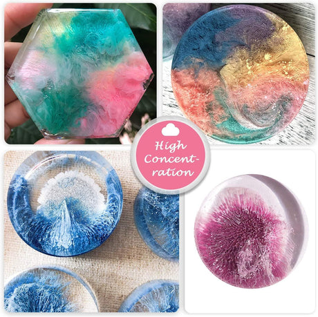 White Alcohol Ink Set - 12 Bottles White Colors Alcohol-Based Ink, White Alcohol Paint Dye for Epoxy Resin Painting, Resin Petri Dish, Yupo WoodArtSupply
