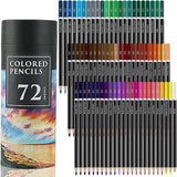Colored Pencils for Adult Coloring Books, 72 Colored Professional Drawing Pencils, Art Supplies WoodArtSupply