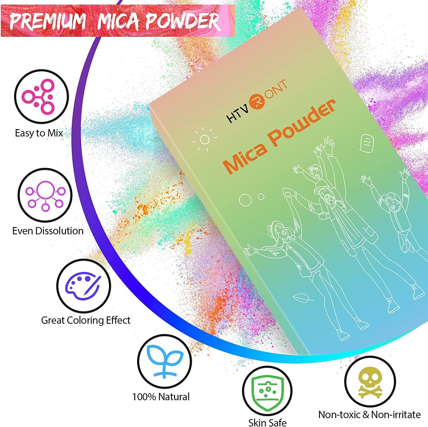 Mica Powder for Epoxy Resin 130G - 26 Colors Shimmery Pigment Powder - Easy to Mix & Natural for Soap Making, Lip Gloss, Bath Bombs WoodArtSupply