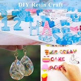 Clear Epoxy Resin Art Resin Kit 16Oz Crystal Jewelry Resin 2 Part Epoxy Resin Kit with Bonus Measuring Cups Sticks and Gloves WoodArtSupply