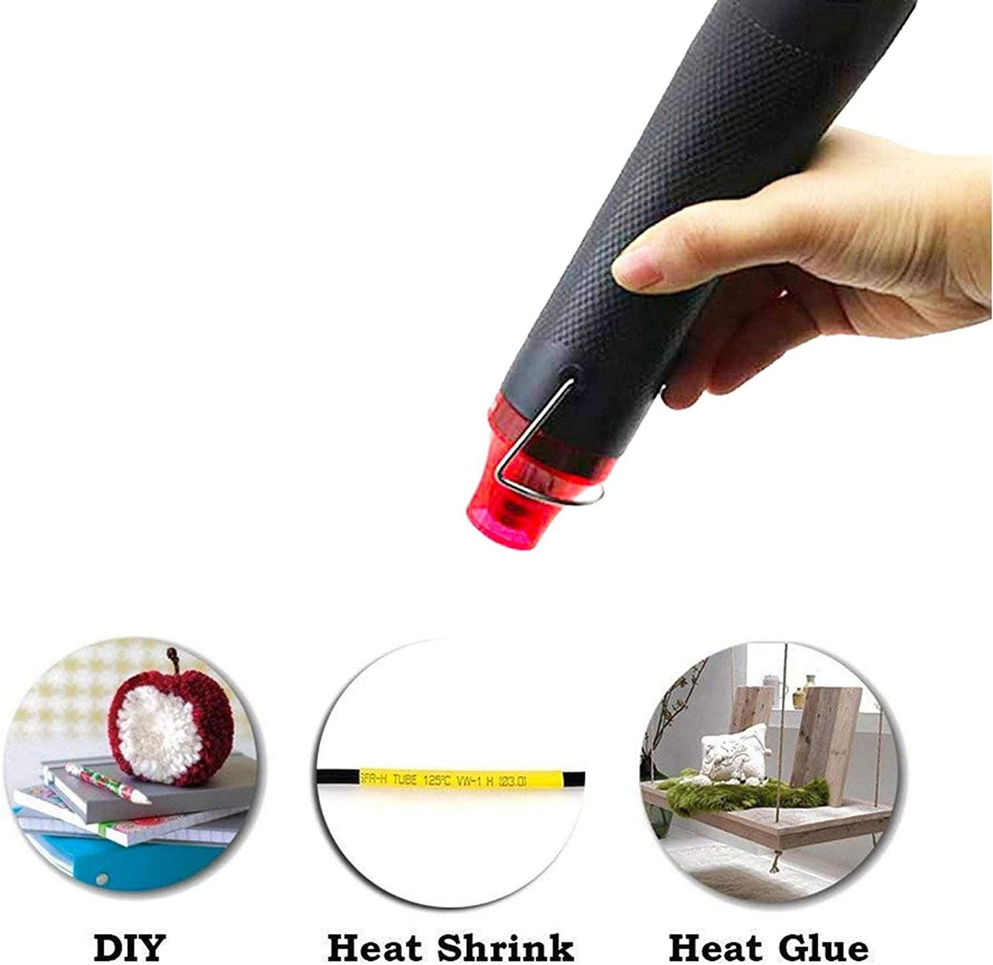 Bubble Removing Tool for Epoxy Resin and Acrylic Art, DIY Glitter Tumblers, Specially-Designed Heat Gun for Making Acrylic Resin Travel Mugs Tumblers to Remove Air Bubbles (Black) - WoodArtSupply