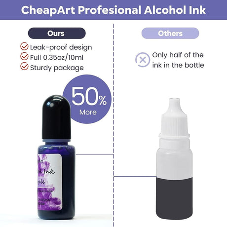 Alcohol Ink for Epoxy Resin - 24 Bottles Alcohol-Based Ink Set Vibrant Color High Concentrated Alcohol Paint Pigment Resin Ink for Resin Dye Crafts WoodArtSupply