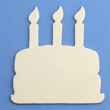 Pack of 24 Unfinished Wood Birthday Cake Cutouts by Blank Wooden DIY Cake Treat Dessert Shapes WoodArtSupply