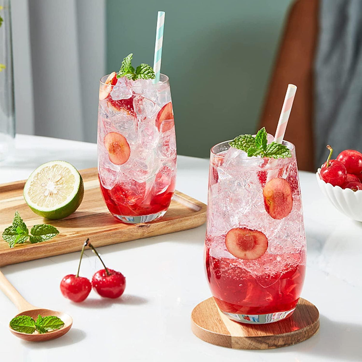 14Pcs Unfinished Wood Coasters, 4 Inch round Blank Wooden Coasters for Crafts with Non-Slip Silicon Dots WoodArtSupply