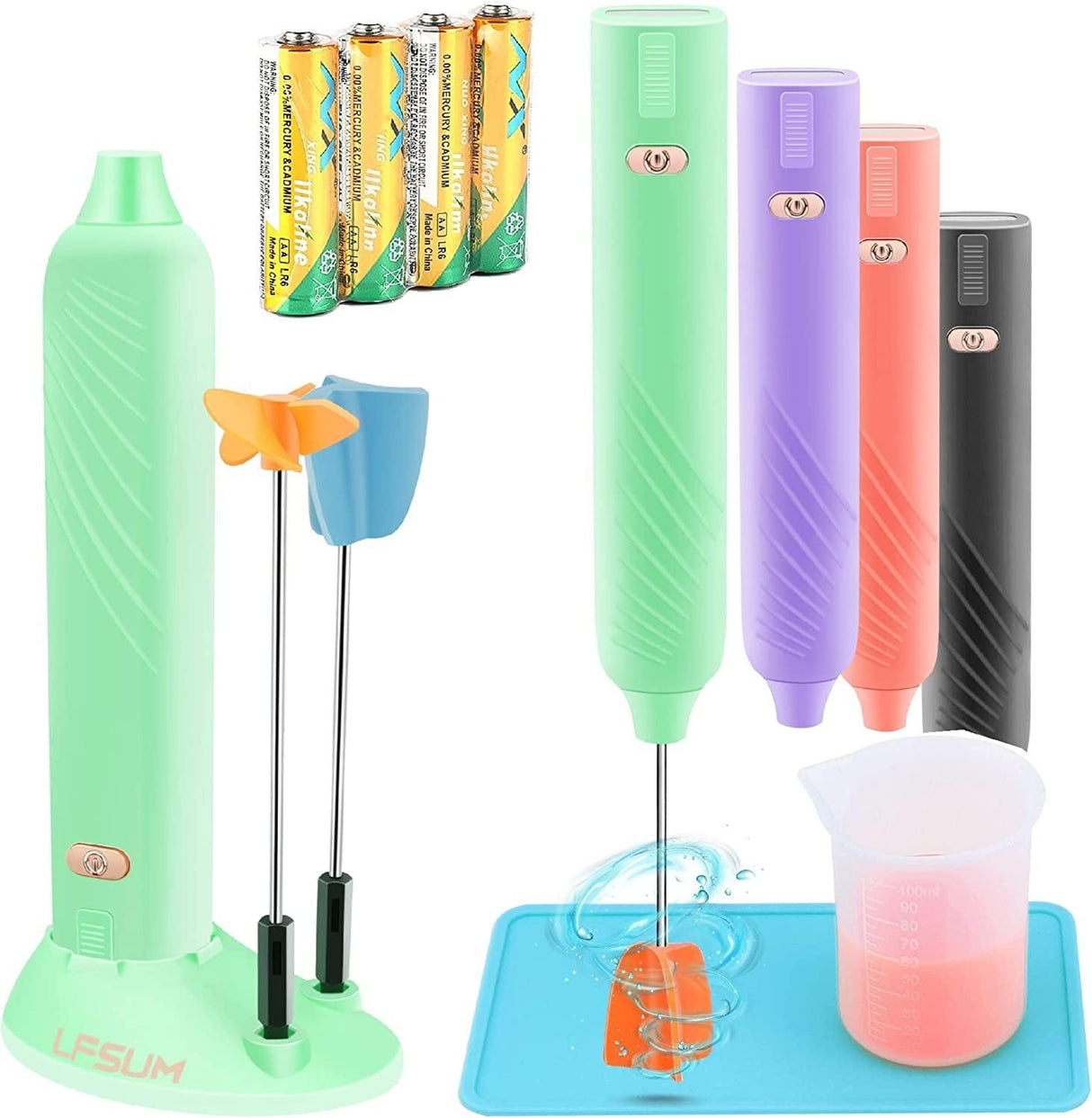 Electric Epoxy Resin Handheld Mixer for Minimizing Bubbles, Stirrer for Resin, Silicone Mixing WoodArtSupply