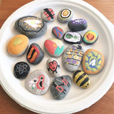 30 River Rocks for Painting, Painting Rocks Bulk, Smooth Rocks for Painting, Natural Stones WoodArtSupply