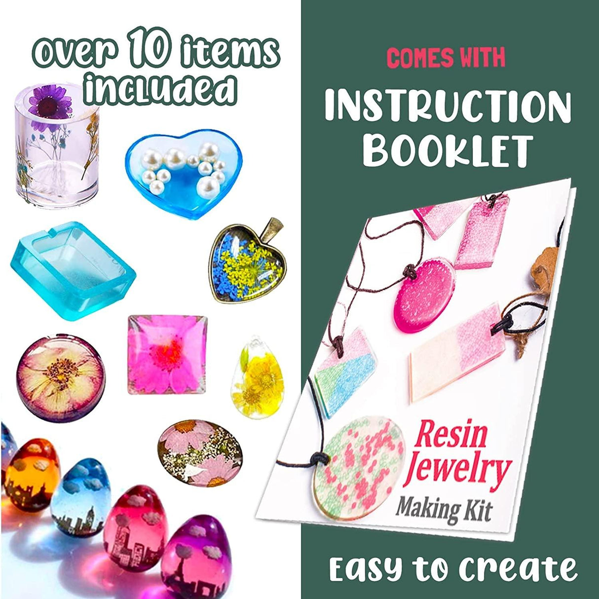 Resin Jewelry Making Starter Kit - Resin Kits for Beginners with Molds and Resin Jewelry Making Supplies WoodArtSupply
