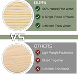 36 Pack Unfinished Wood Coasters, 4 Inch Square Blank Wooden Coasters Crafts Coasters WoodArtSupply