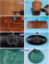 Carbide Burr Set Compatible with Dremel 1/8" Shank 20PCS Die Grinder Rotary Tool Rasp Bits Wood Carving Accessories Attachments Cutting Burrs Metal WoodArtSupply