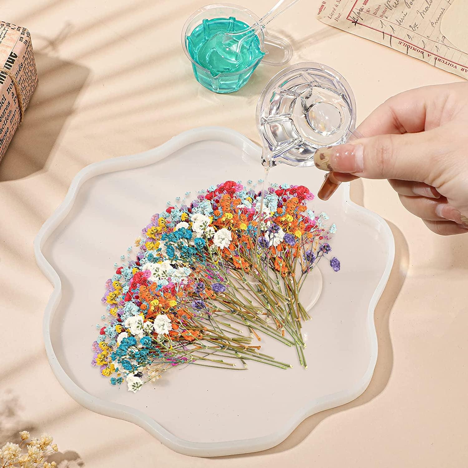 200 Pcs Resin Dried Flowers for Resin Dried Baby'S Breath Flowers Real Natural Pressed Flowers Gypsophila Bouquet Gypsophila Branches for Card Making WoodArtSupply