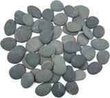 50PCS Painting Rocks, Black DIY Rocks Flat & Smooth Kindness Rocks for Arts, Crafts, Decoration WoodArtSupply