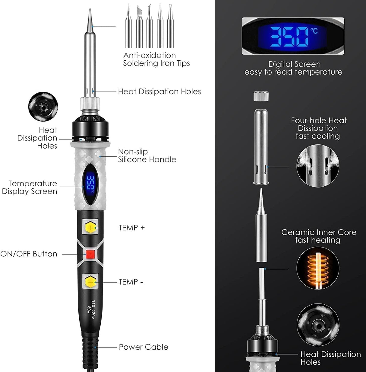 SREMTCH 43-Piece Adjustable Temperature Pyrography Pen and Wood Burning Kit WoodArtSupply