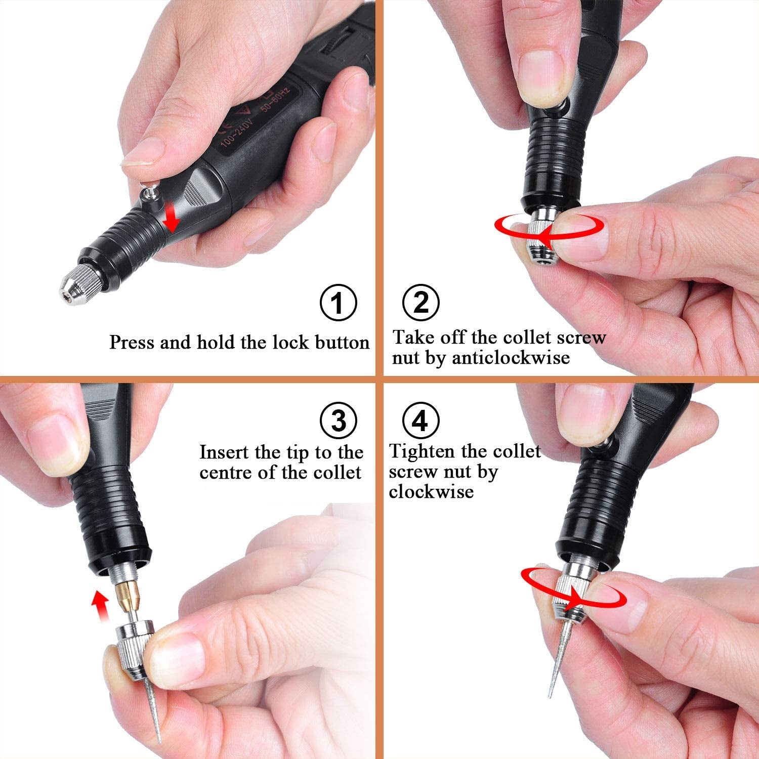 Electric Micro Engraver Pen Mini DIY Engraving Tool Kit for Metal