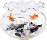 Decorative Crystal Pebbles, 1 Lb/460G (Fill 0.9 Cup) Natural Quartz Stones Aquarium Gravel Sea Glass Rock Sand for Fish Turtle Tank/Air Plants WoodArtSupply