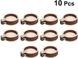 Embroidery Hoop Mini round Cross Stitch Hoop Ring Imitated Wood Display Frame for Art Craft Handy Sewing and Hanging 10 Pcs WoodArtSupply