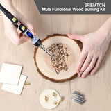 SREMTCH 43-Piece Adjustable Temperature Pyrography Pen and Wood Burning Kit WoodArtSupply
