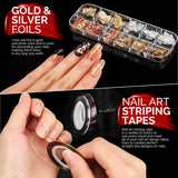 Beginners, Nail Art Supplies with Nail Art Brushes, Nail Dotting Tools, Nail Art Stickers WoodArtSupply