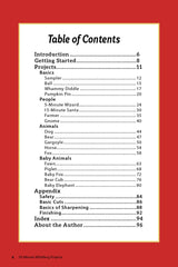 20-Minute Whittling Projects: Fun Things to Carve from Wood (Fox Chapel Publishing) Step-By-Step Instructions & Photos to Whittle Expressive Figures; WoodArtSupply