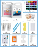 Nicpro 1.5 Gallon Epoxy Resin, High-Capacity Clear Resin Kit for Table Top, Jewelry, Molds, No Bubbles Casting Coating Art Resin Kit for Beginner, WoodArtSupply