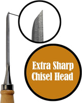 Wood Carving Chisels Sets - 12 Pcs, DIY Wood Carving Kit for Beginners, Sharp Woodworking Tools, Ideal for Beginners Gift WoodArtSupply