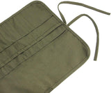 Paint Brush Holder, 22 Slots Paint Brush Storage for Acrylic Oil Watercolor Gouache Artist Paint Brush Roll Canvas Pouch, Silver White Holds 100 WoodArtSupply