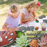 30 River Rocks for Painting, Painting Rocks Bulk, Smooth Rocks for Painting, Natural Stones WoodArtSupply