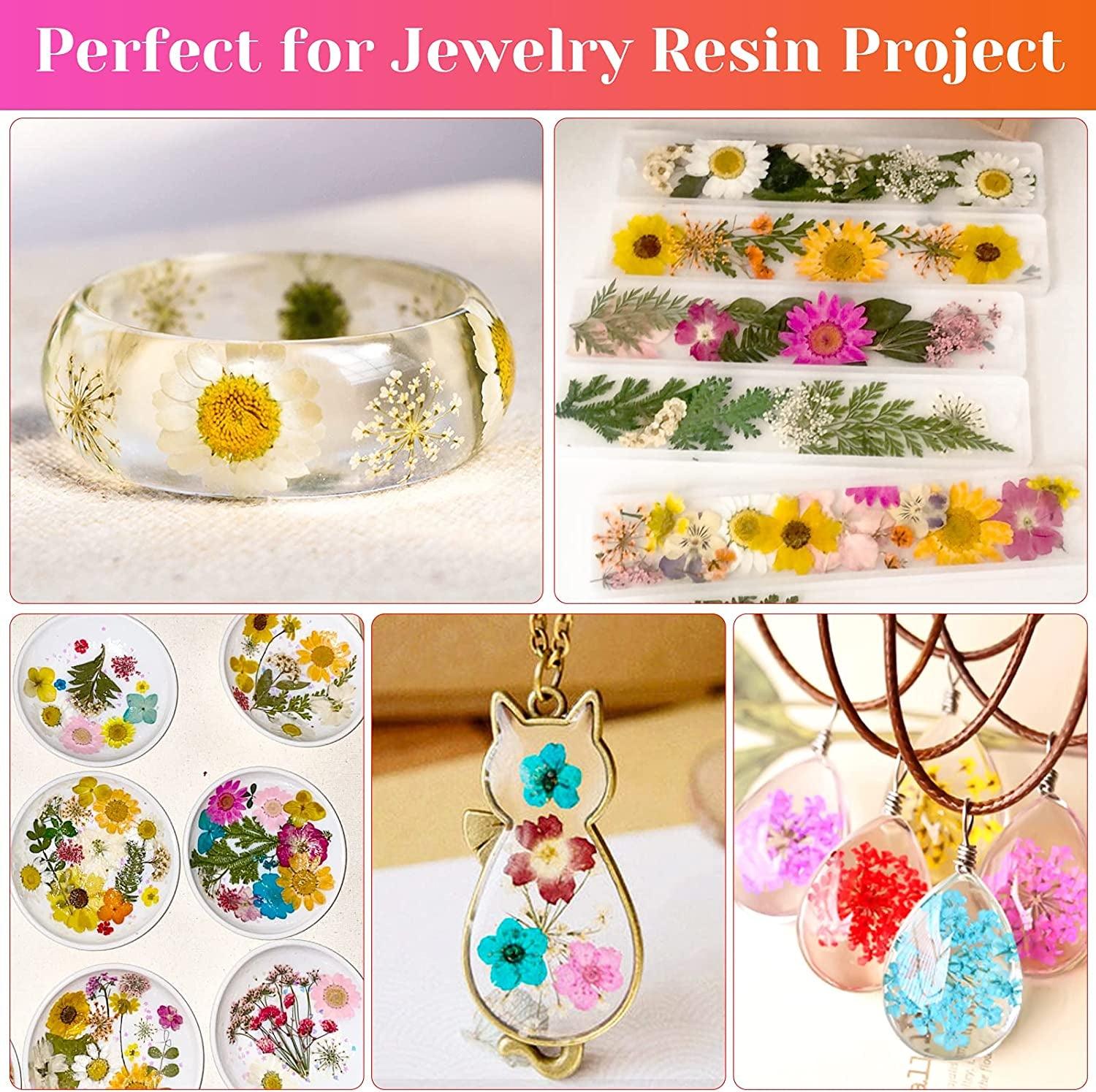 Simulation flowers Resin Mixed Leaves Multiple Pressed Flower Mini Flowers  artificial flower for Crafts Colorful Handmade Dry Plants for Soap DIY  Jewelry Pendant Floral Decors