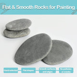 15 Pcs Rocks for Painting, River Rocks to Paint, 2"-3" Flat Painting Rocks, Smooth Rocks for Crafts WoodArtSupply